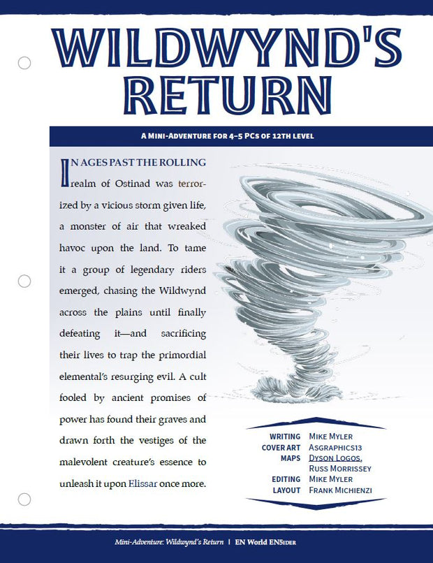 Mini-Adventure: Wildwynd's Return (D&D 5e)