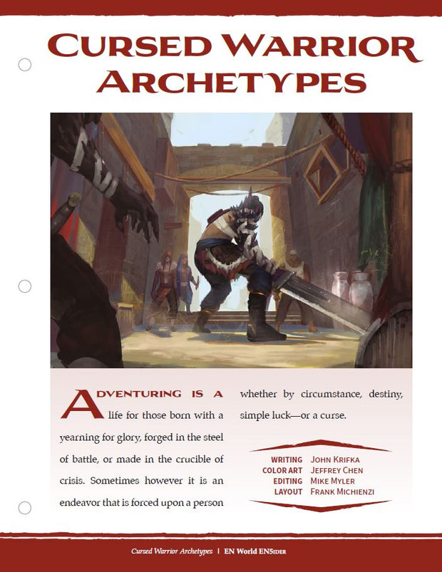 Cursed Warrior Archetypes (D&D 5e)
