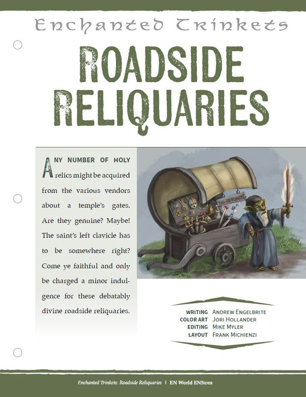Enchanted Trinkets: Roadside Reliquaries (D&D 5e)