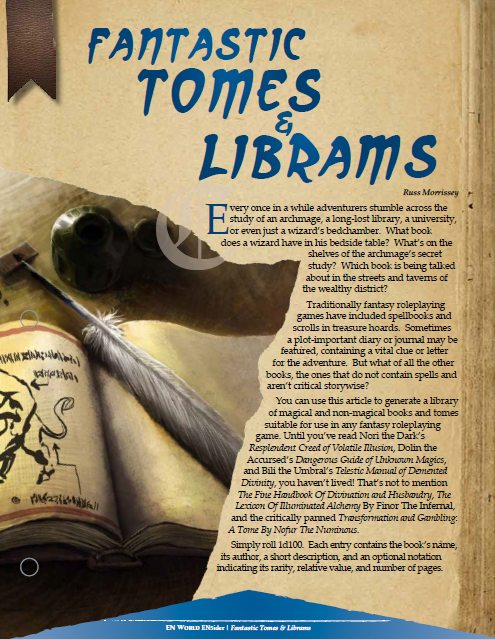 Fantastic Tomes & Librams (D&D 5e)