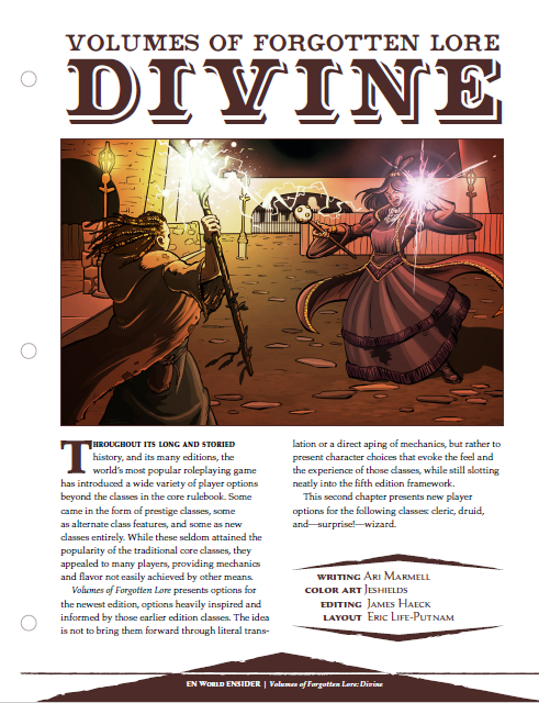 Volumes of Forgotten Lore: Divine (D&D 5e)
