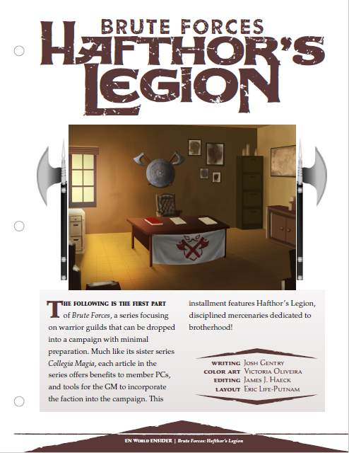 Brute Forces: Hafthor's Legion (D&D 5e)
