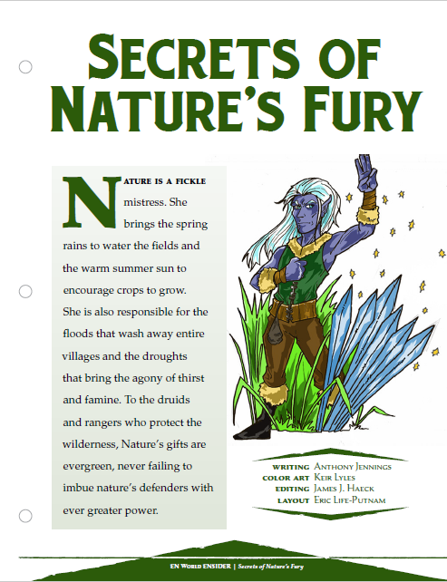 Secrets of Nature's Fury (D&D 5e)