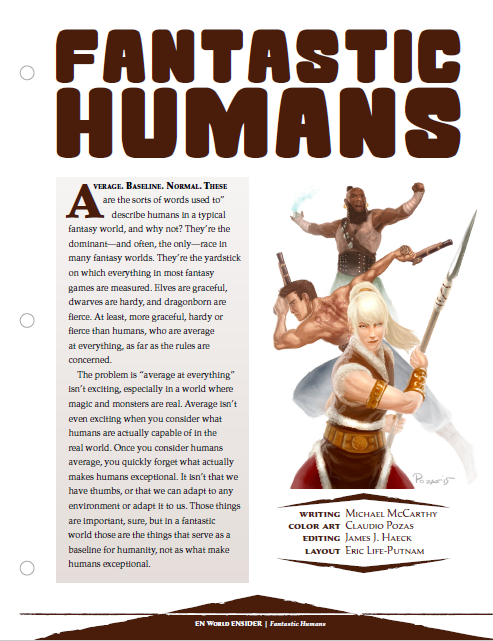 Fantastic Humans (D&D 5e)