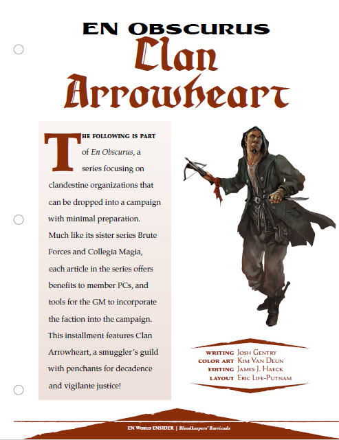 EN Obscurus: Clan Arrowheart (D&D 5e)