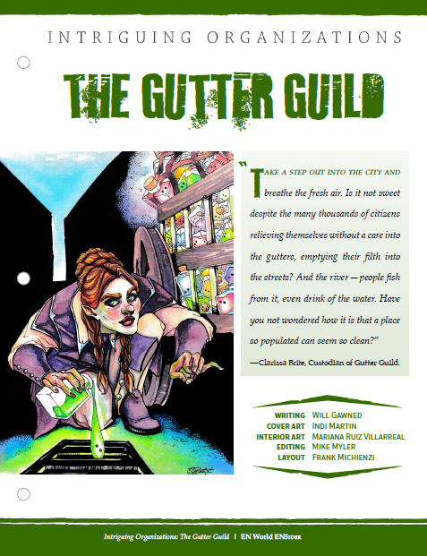 Intriguing Organizations: The Gutter Guild (D&D 5e)