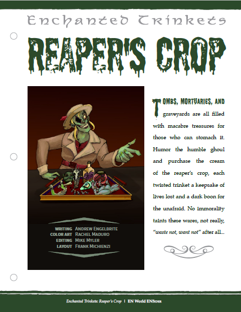Enchanted Trinkets: Reaper's Crop (D&D 5e)