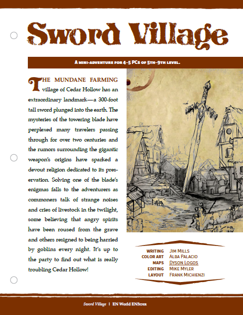 Mini-Adventure: Sword Village (D&D 5e)