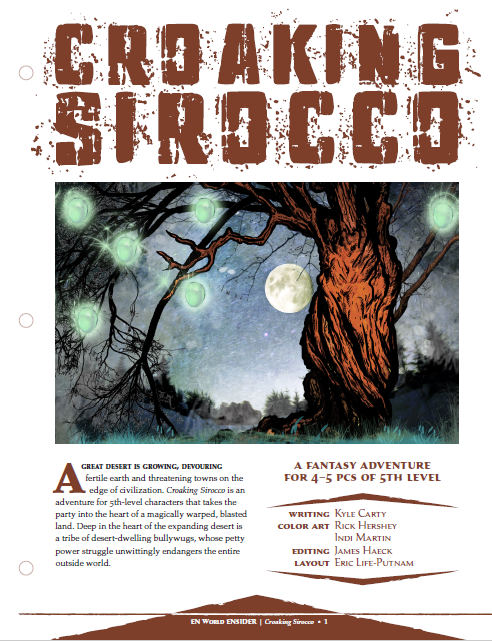 Croaking Sirocco (D&D 5e)