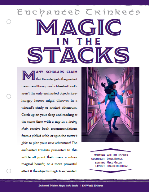 Enchanted Trinkets: Magic in the Stacks (D&D 5e)