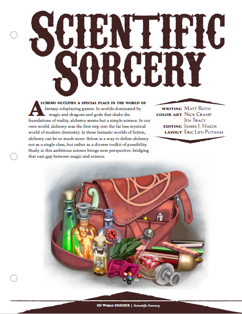 Scientific Sorcery (D&D 5e)