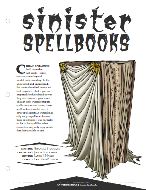 Sinister Spellbooks (D&D 5e)