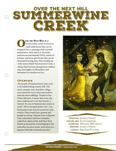 Over The Next Hill: Summerwine Creek (D&D 5e)