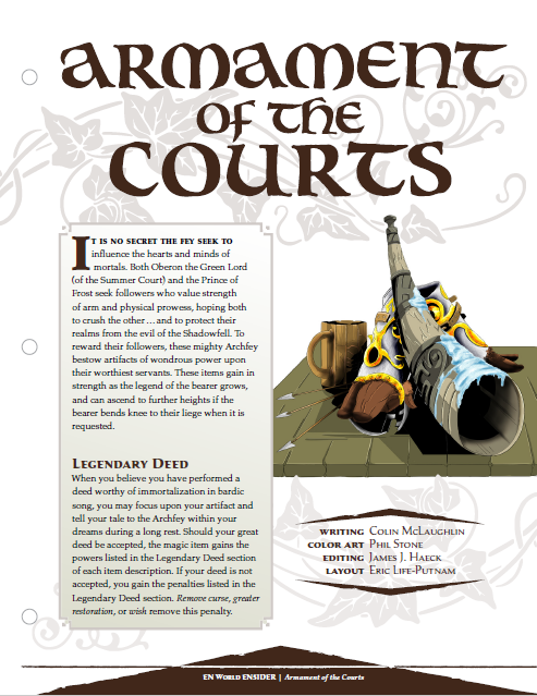 Armament of the Courts (D&D 5e)