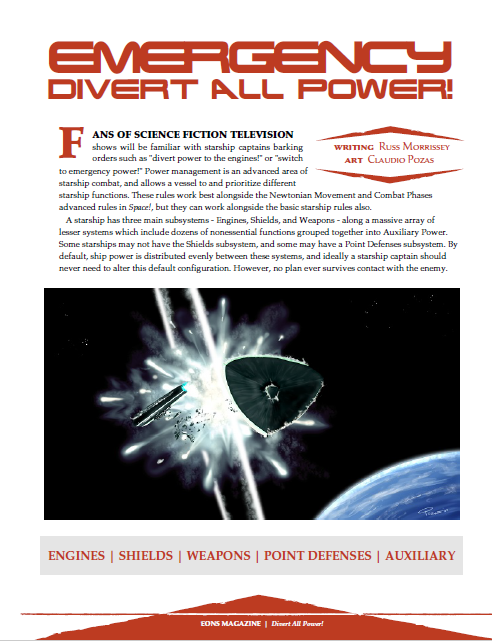 Emergency: Divert All Power! (WOIN)