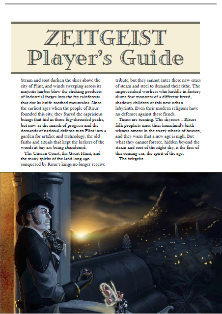 ZEITGEIST Player's Guide (WOIN)