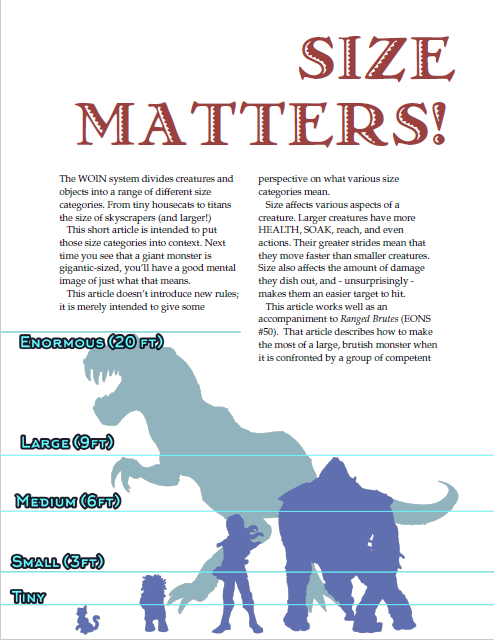 Size Matters! (WOIN)