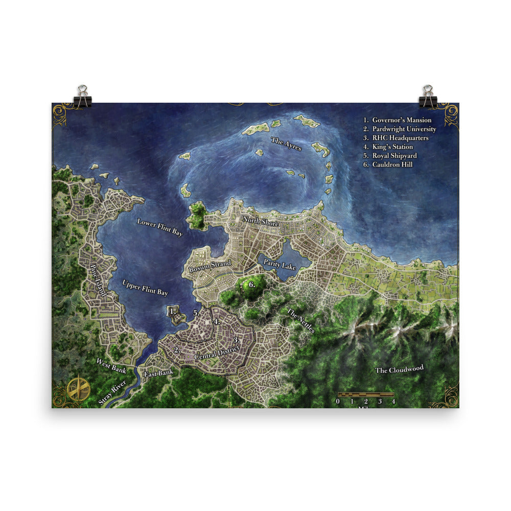 ZEITGEIST: City of Flint Poster Map (4190659838061)