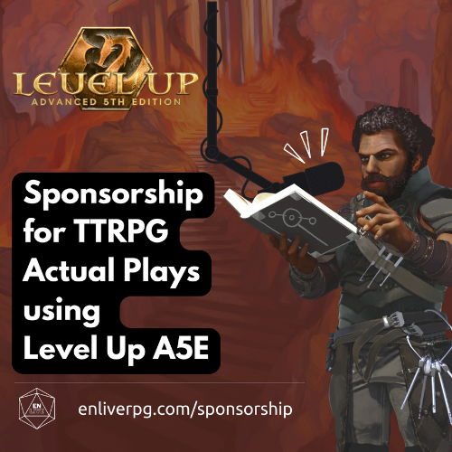 Sponsorship for TTRPG Actual Play Series