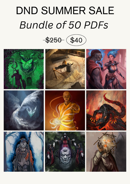 DnD Summer Sale - Bundle of 50