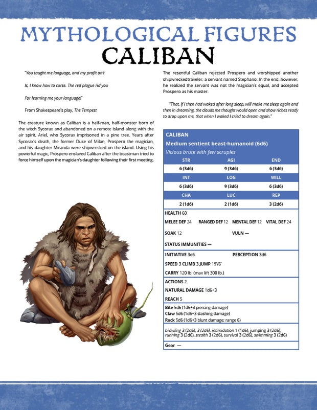 Caliban Drawing Simple Caliban (WOIN) – EN Publishing