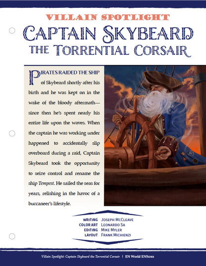 Captain Skybeard the Torrential Corsair (D&D 5e)