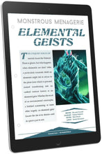 Load image into Gallery viewer, Monstrous Menagerie: Elemental Geists (D&amp;D 5e)