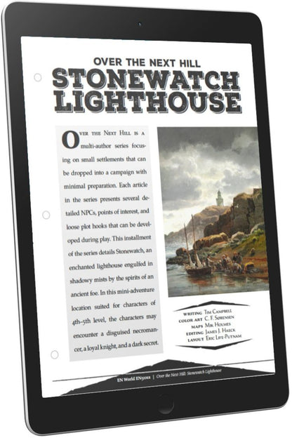 Over The Next Hill: Stonewatch Lighthouse (D&D 5e)
