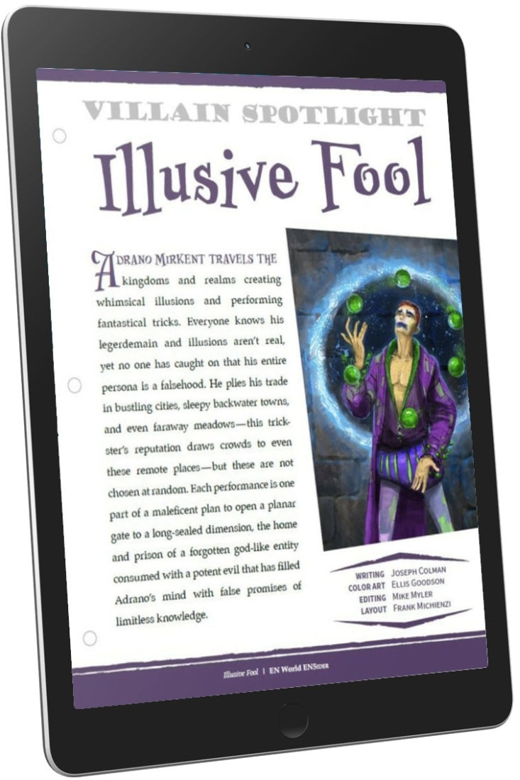 Villain Spotlight: Illusive Fool (D&D 5e)