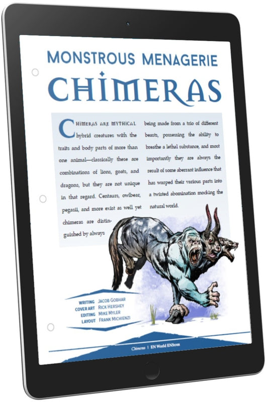 Monstrous Menagerie: Chimeras (D&D 5e)