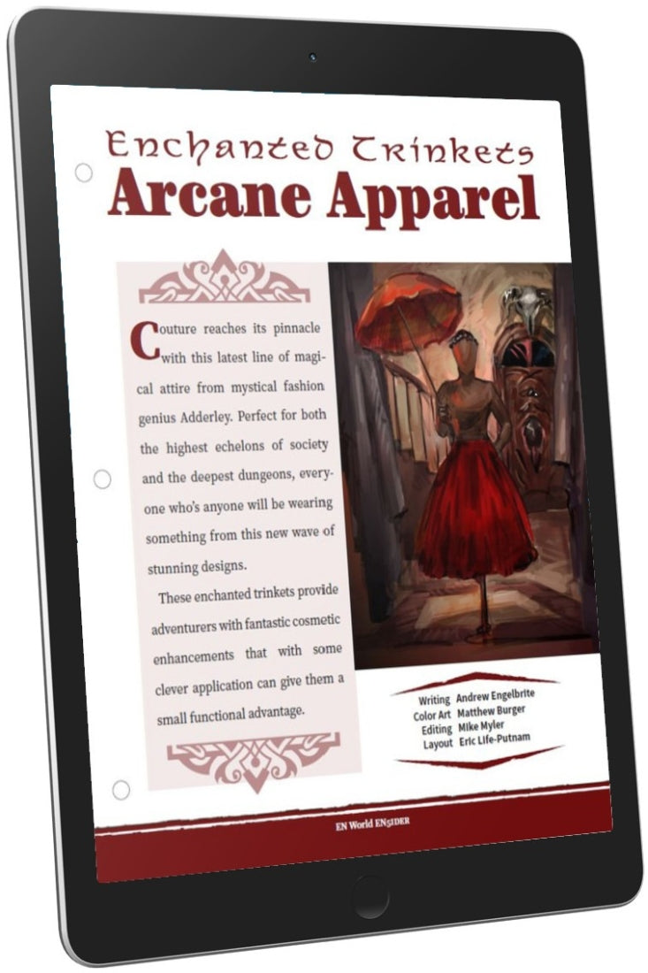 Enchanted Trinkets: Arcane Apparel (D&D 5e)