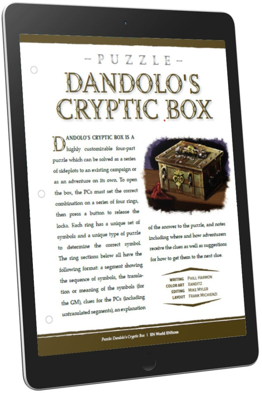 Puzzle: Dandolo's Cryptic Box (D&D 5e)