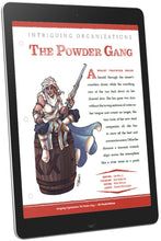Load image into Gallery viewer, Intriguing Organizations: The Powder Gang (D&amp;D 5e)