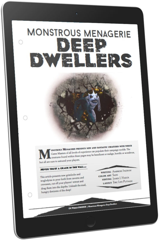 Monstrous Menagerie: Deep Dwellers (D&D 5e)