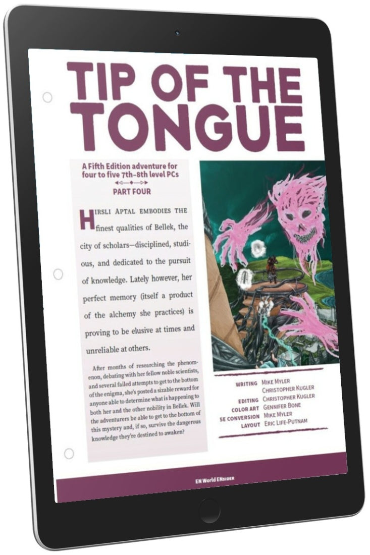 Tip of the Tongue: Part Four (D&D 5e)