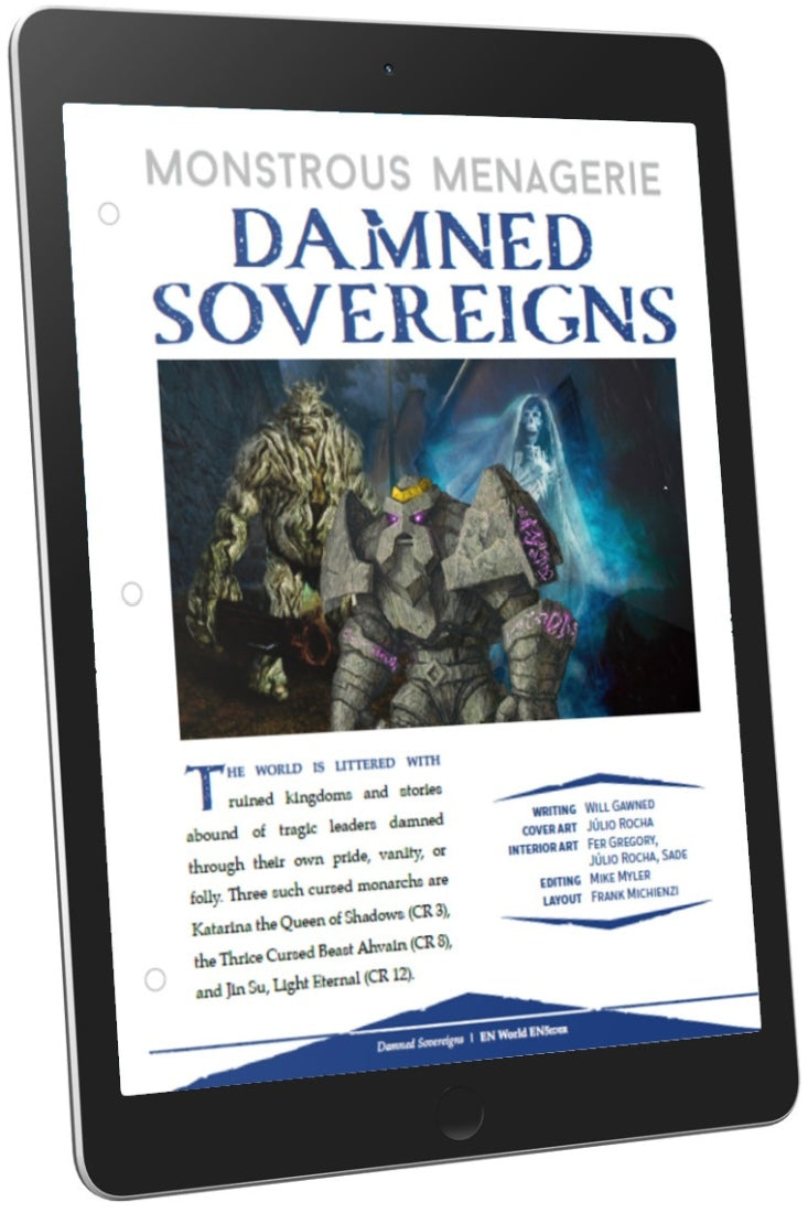 Monstrous Menagerie: Damned Sovereigns (D&D 5e)