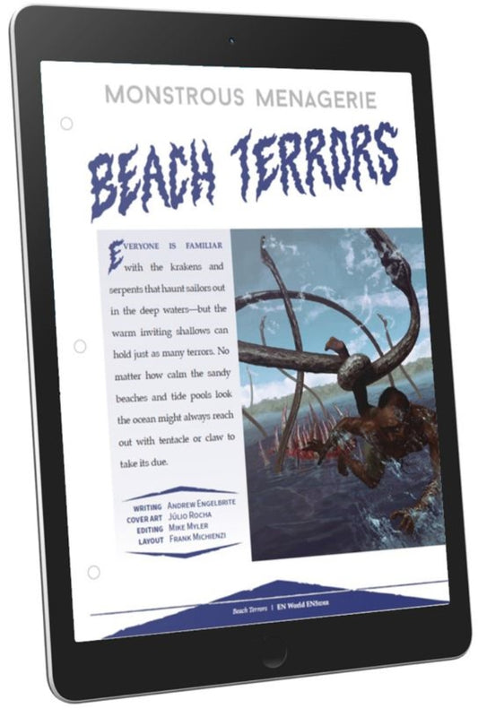 Monstrous Menagerie: Beach Terrors  (D&D 5e)