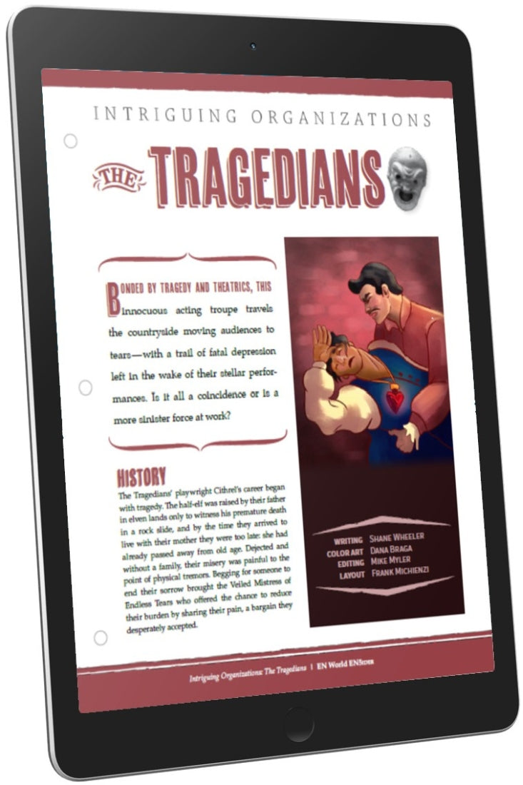 Intriguing Organizations: The Tragedians (D&D 5e)