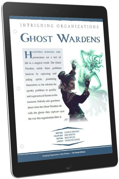 Intriguing Organizations: Ghost Wardens (D&D 5e)