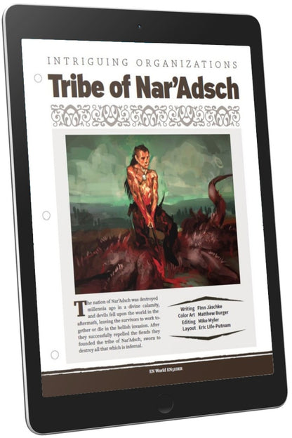 Intriguing Organizations: Tribe of Nar'Adsch (D&D 5e)