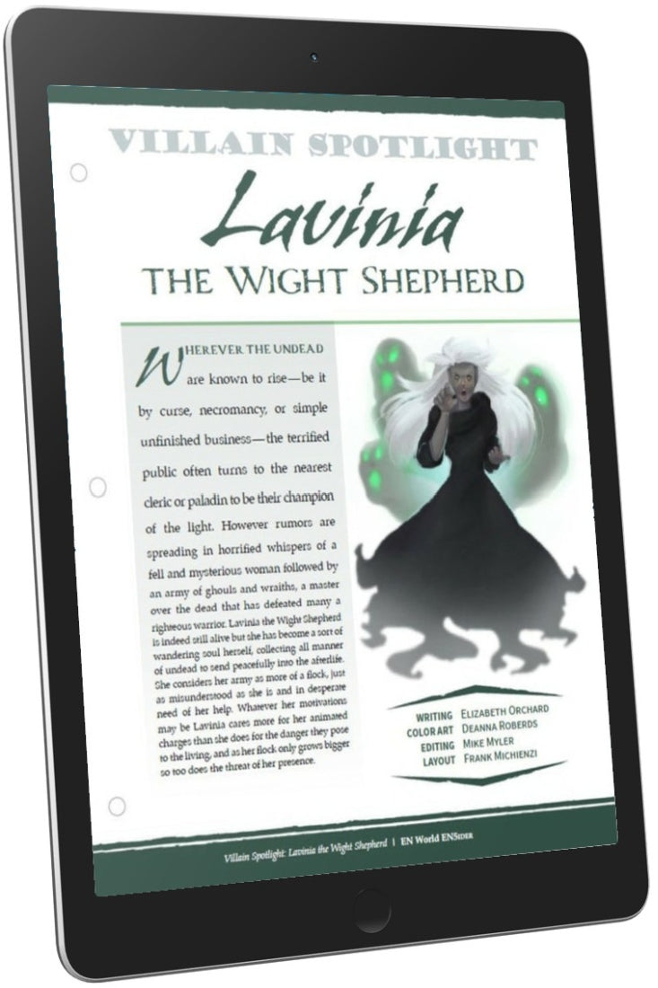 Villain Spotlight: Lavinia the Wight Shepherd (D&D 5e)