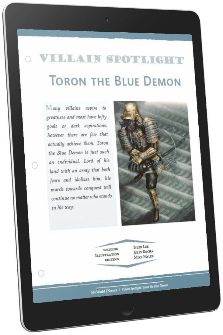 Villain Spotlight: Toron the Blue Demon (D&D 5e)