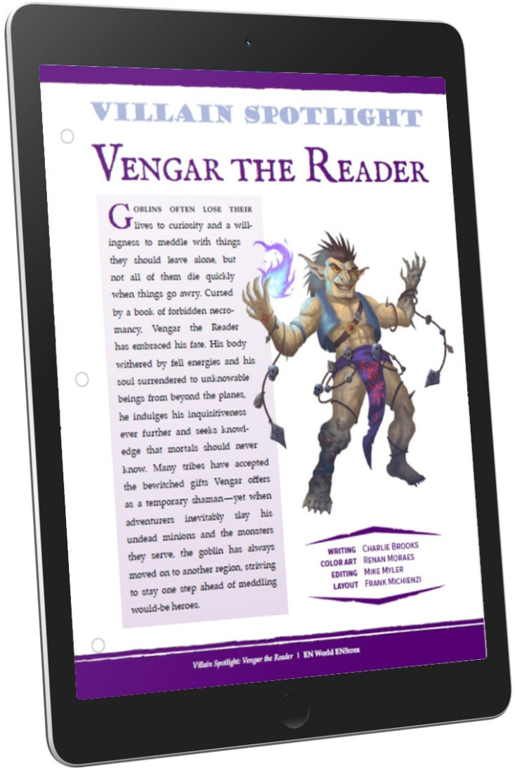 Villain Spotlight: Vengar the Reader (D&D 5e)