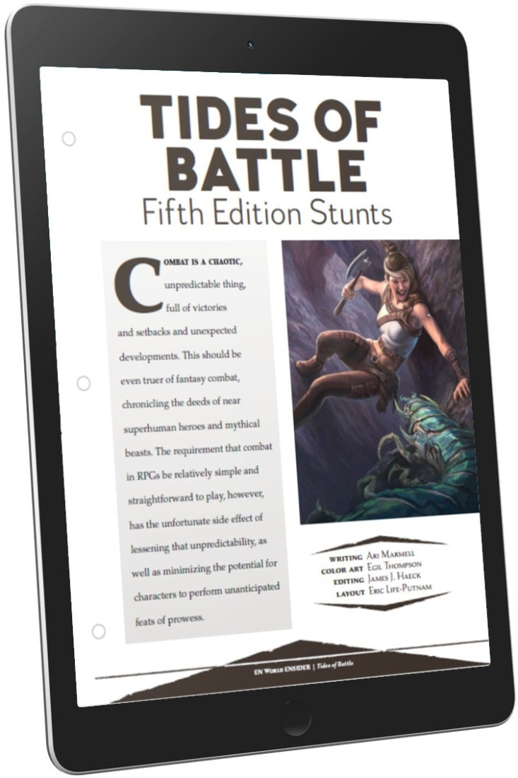 Tides of Battle: Fifth Edition Stunts (D&D 5e)