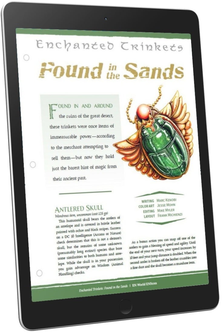 Enchanted Trinkets: Found in the Sands (D&D 5e)