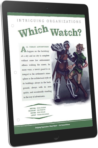 Intriguing Organizations: Which Watch? (D&D 5e)