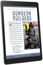 Load image into Gallery viewer, Intriguing Organizations: Dungeon Builders (D&amp;D 5e)