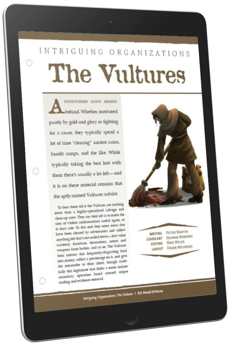 Intriguing Organizations: The Vultures (D&D 5e)