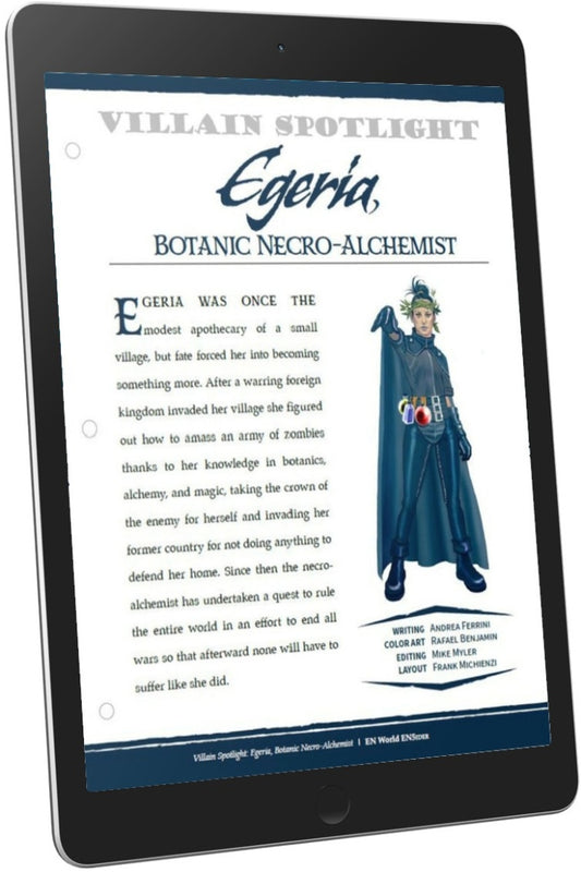 Villain Spotlight: Egeria, Botanic Necro-Alchemist (D&D 5e)