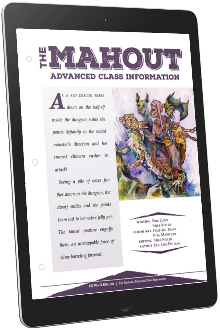 The Mahout: Advanced Class Information (D&D 5e)